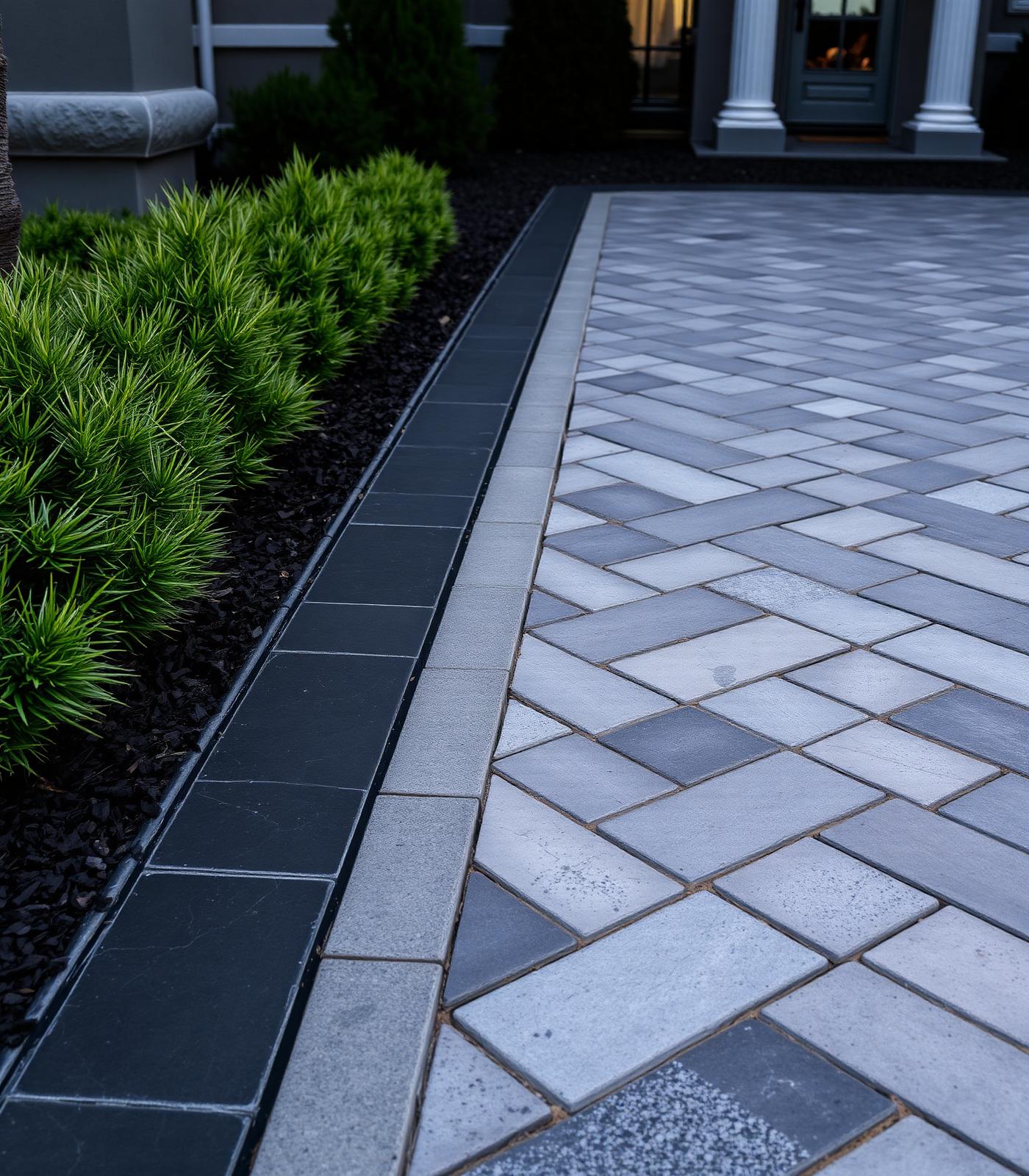 Paver driveway installation