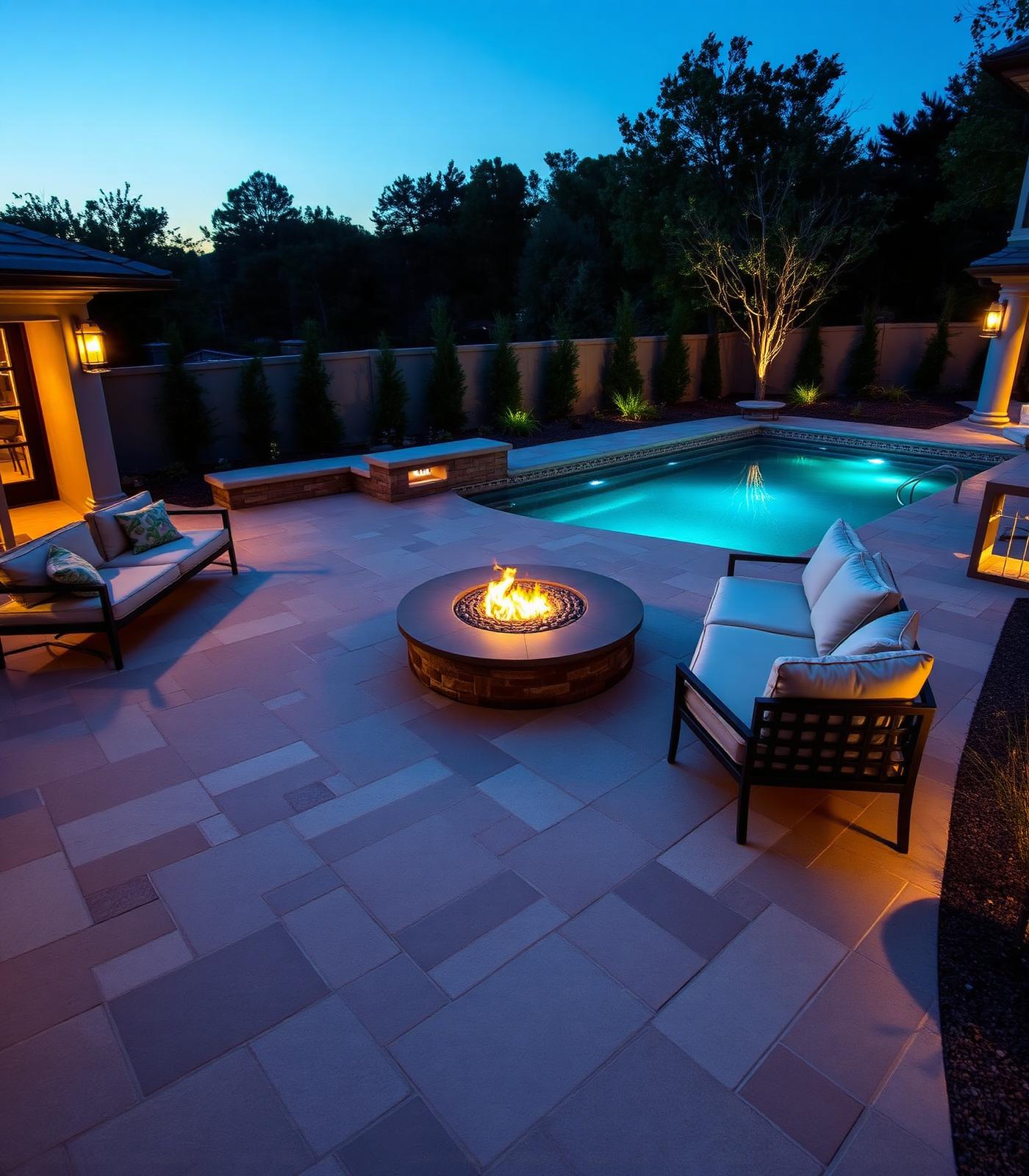 Custom paver patio design
