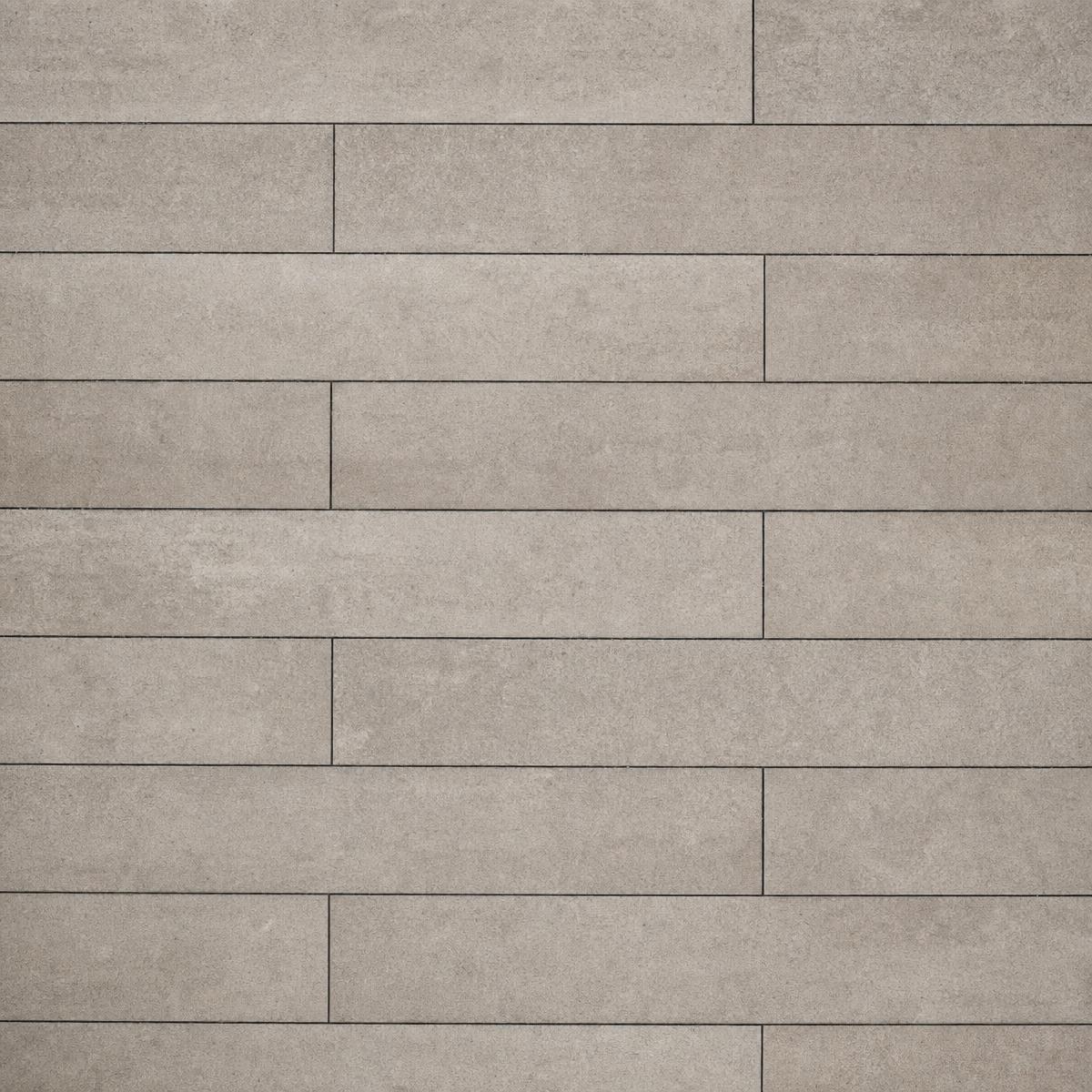 Modern linear large-format paver driveway
