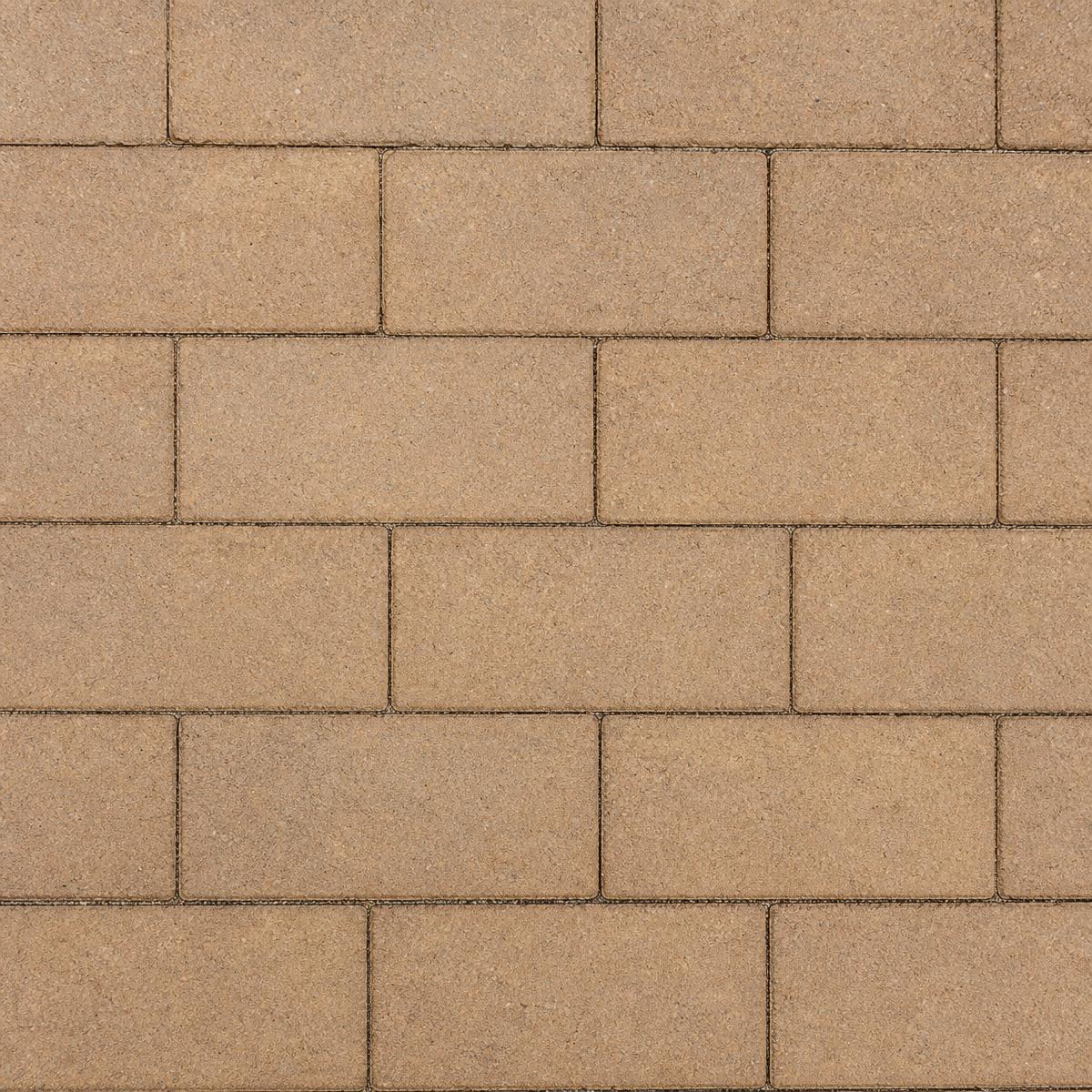 Running bond pattern paver driveway